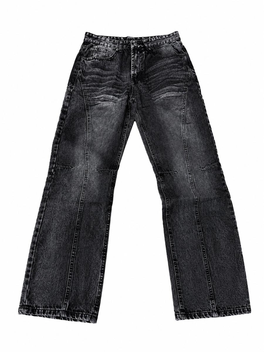 Jeans baggy sfumato
