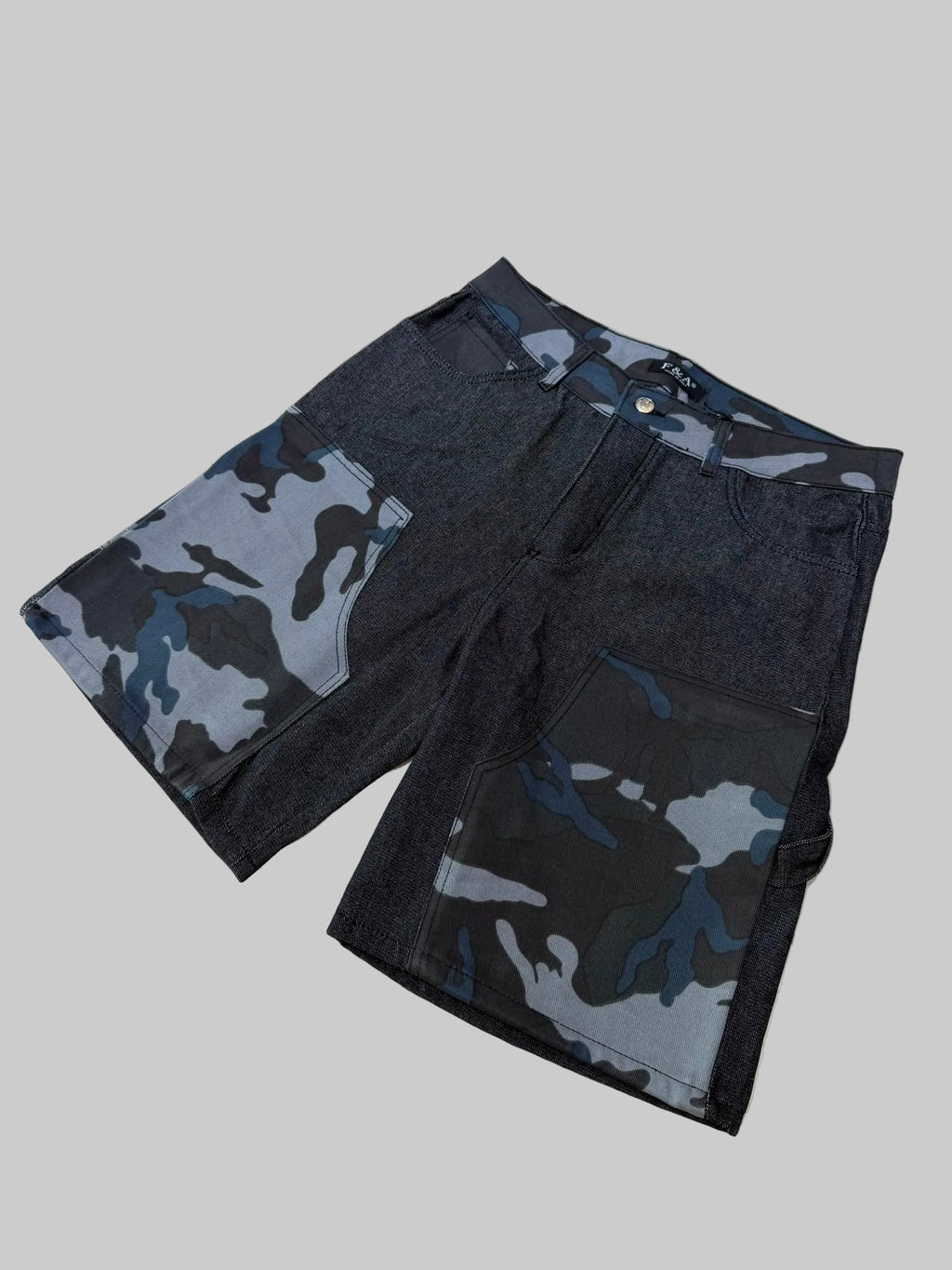 bermuda denim mimetico