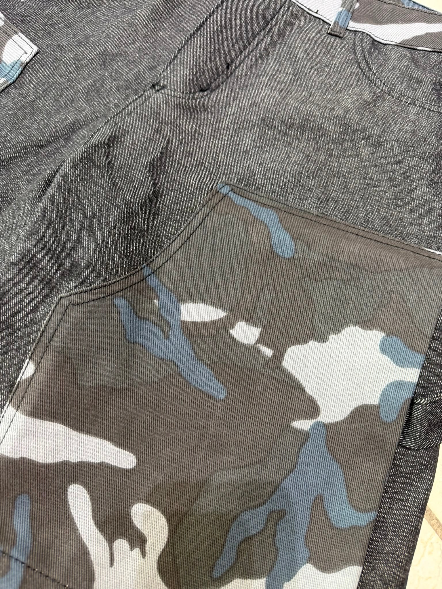 bermuda denim mimetico