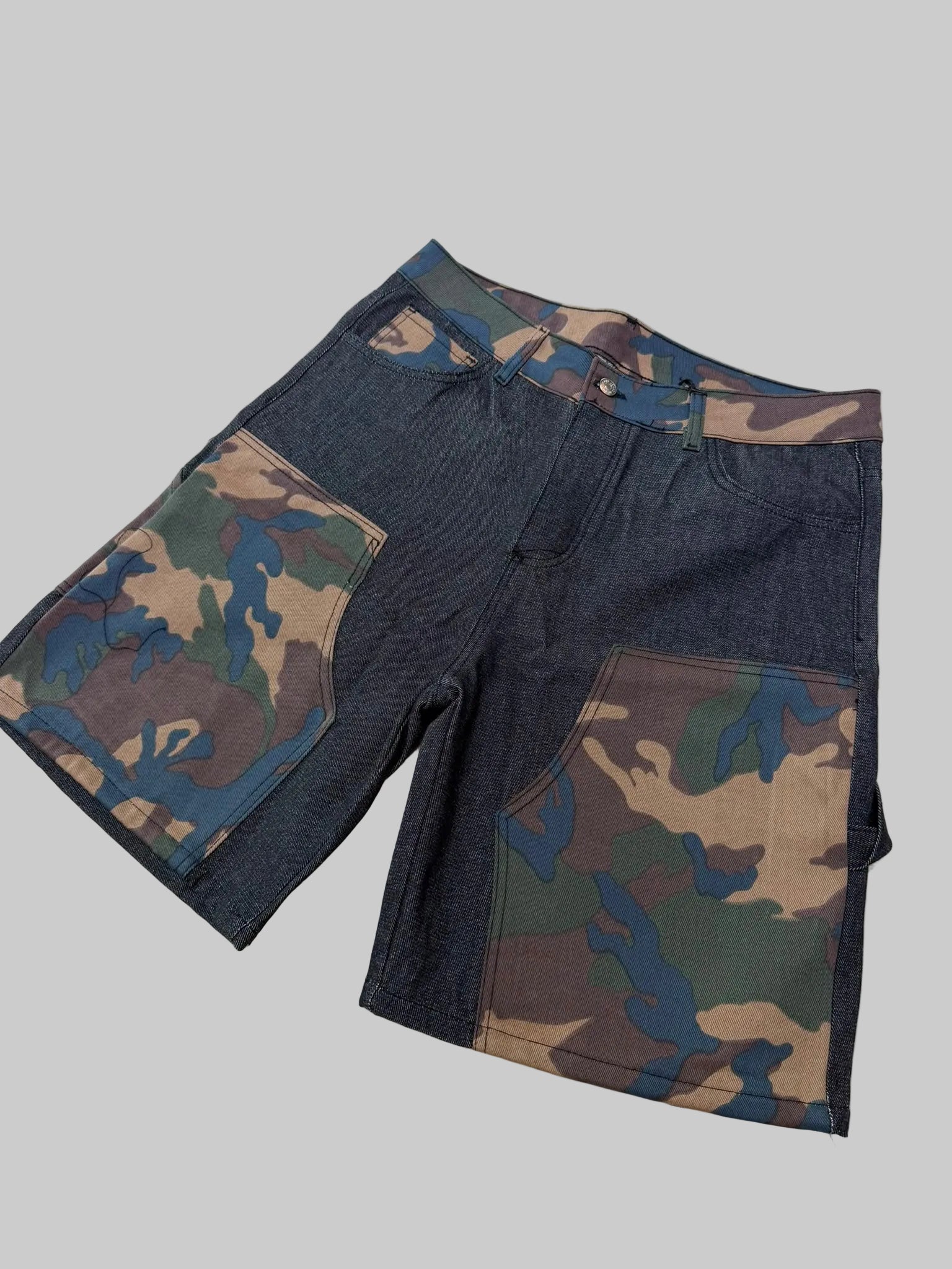 bermuda denim mimetico