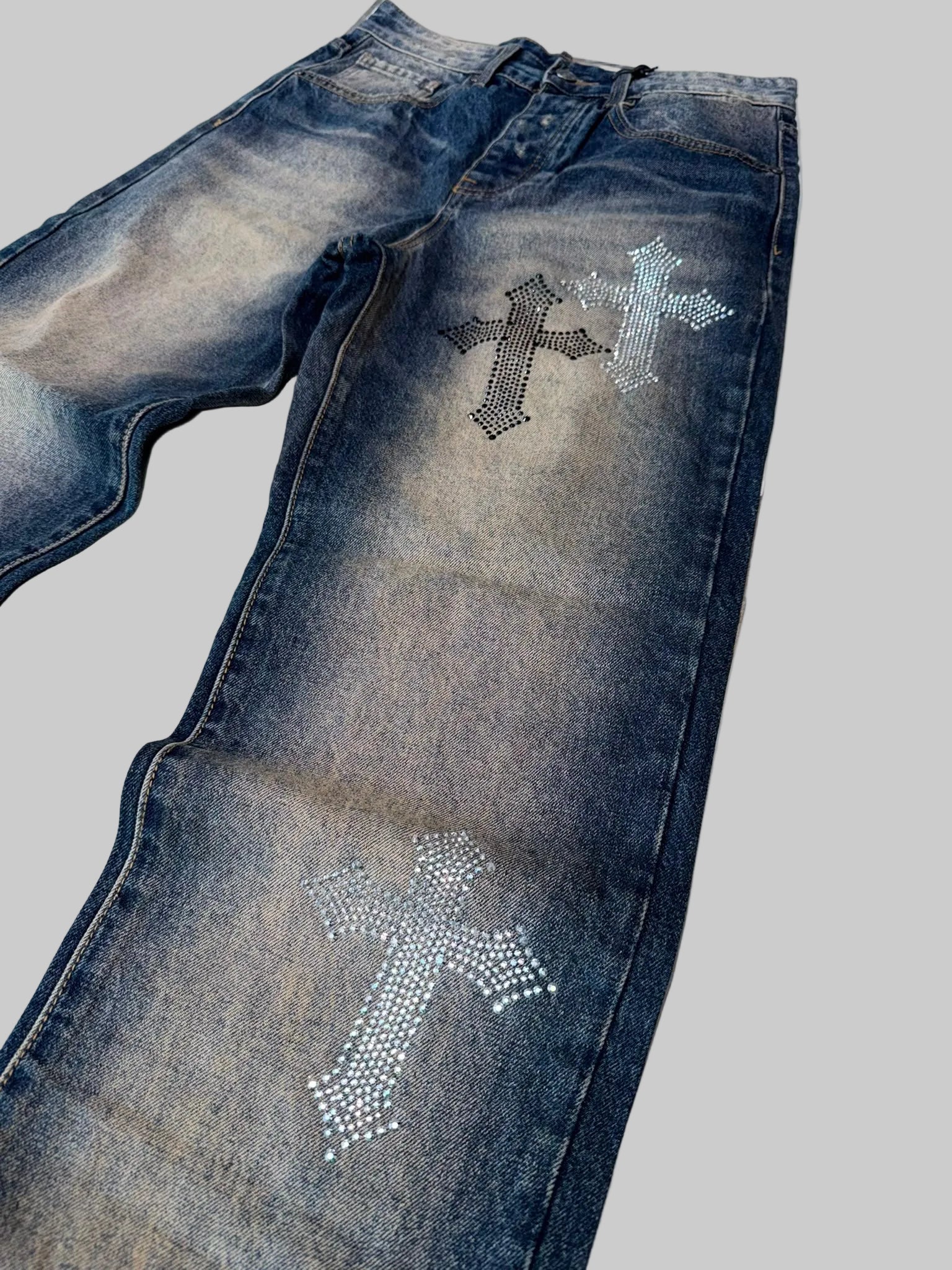 crucifix jeans